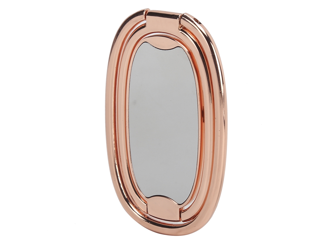 Suporte Anel Para Telefone 360° Rotação Grip Finger Stand Para Carro Magnético Ouro Rosa