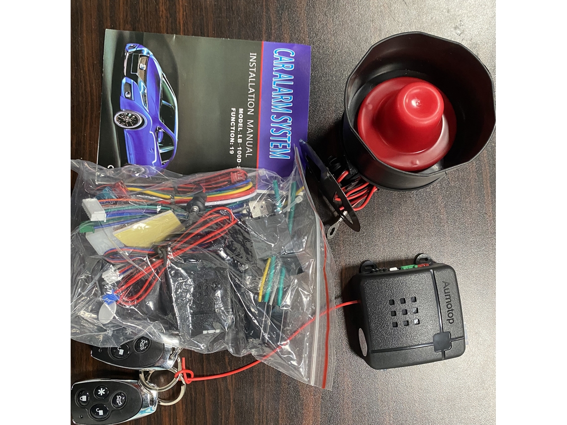 Sistema de seguridad antirrobo universal con 2 mandos a distancia para coche.