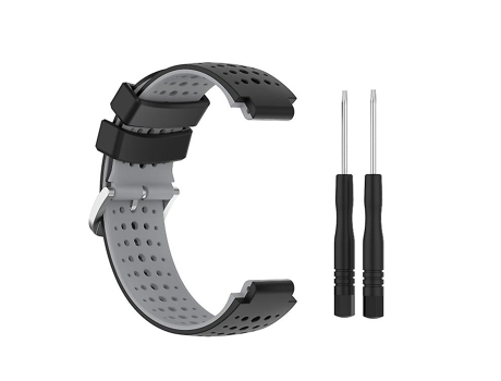Correa Smartwatch Para Garmin Forerunner 735Xt Negro-Gris VENISYMLIS