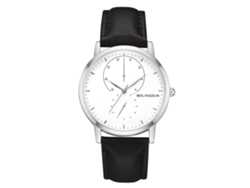Reloj De Cuarzo Con Correa De Cuero Pu Estilo Fashion Unisex Plata 1