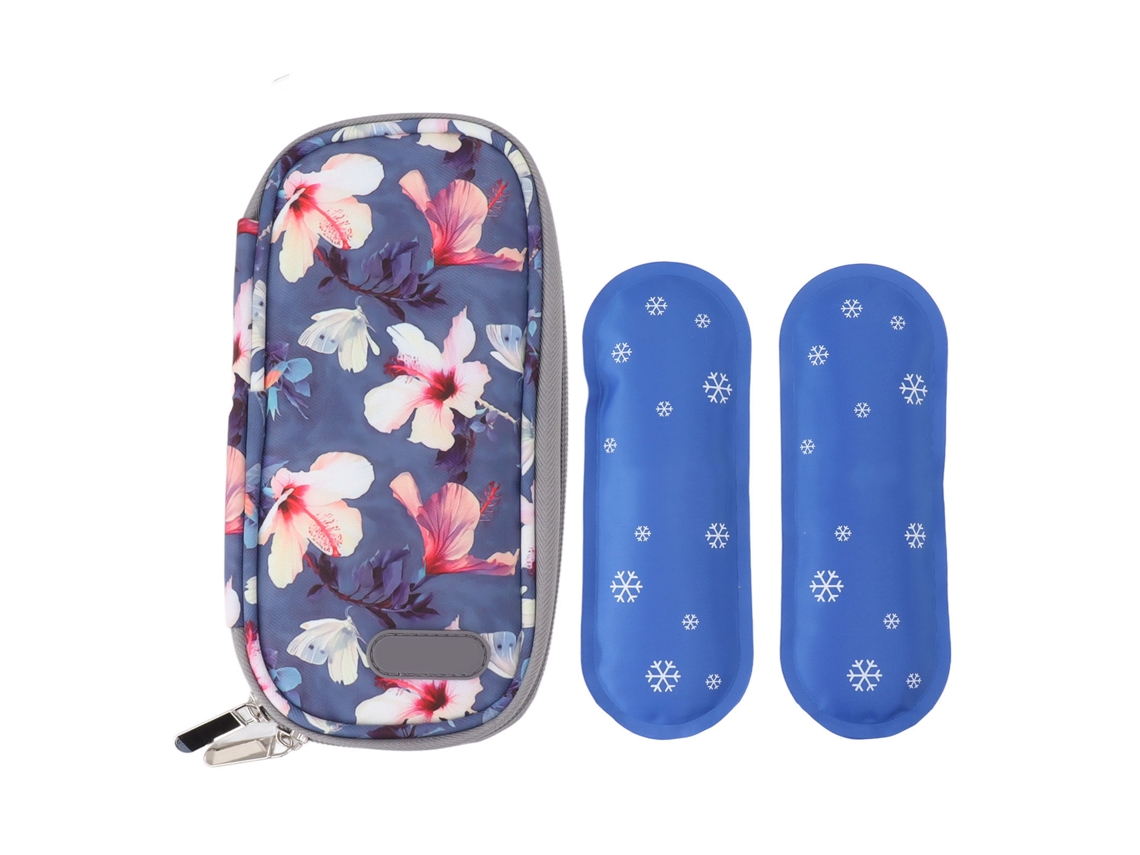 Bolsa Térmica Para Insulina Con Bolsa De Hielo, Diseño Ligero Con Cremallera Para Transporte En Interiores Y Exteriores.