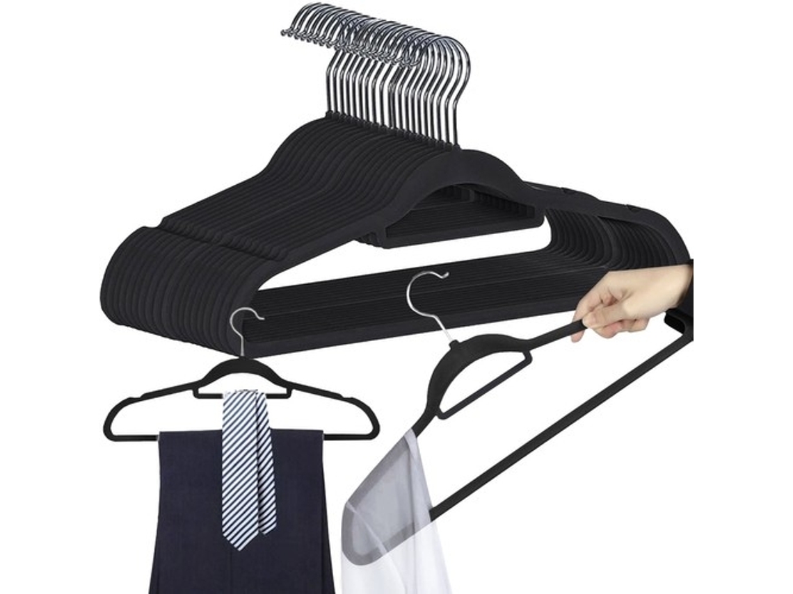 Clothes hanger 20 pieces - black RUHHY 22536