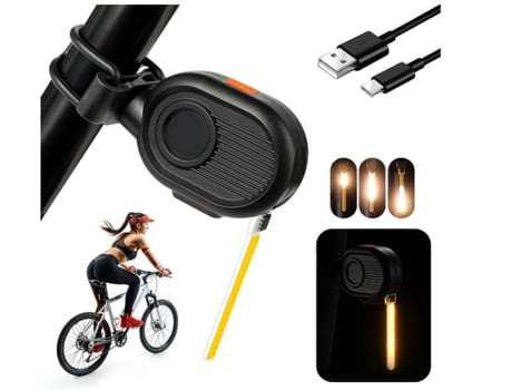 Luz trasera LED para bicicleta - Luz trasera recargable para bicicleta para ciclismo nocturno seguro - Luz trasera para bicicleta con 3 modos de lu...