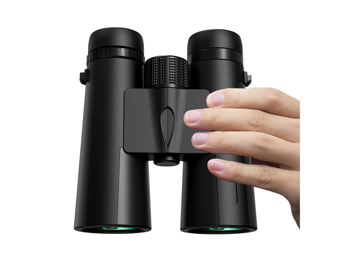 Telescopio 12×42, 12 aumentos, prisma Bak4, ideal para actividades al aire libre, viajes, conciertos y eventos. Color negro.