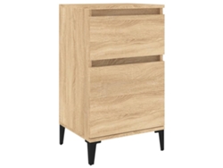 Mesa de Cabeceira LOVELY HOME Mesinha 40X35X70 Cm Cor Carvalho Sonoma