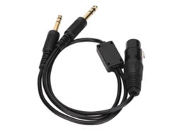 Adaptador De Cable Xlr A Ga De 5 Pines Con Doble Conector Para Auriculares De Vuelo Airbus