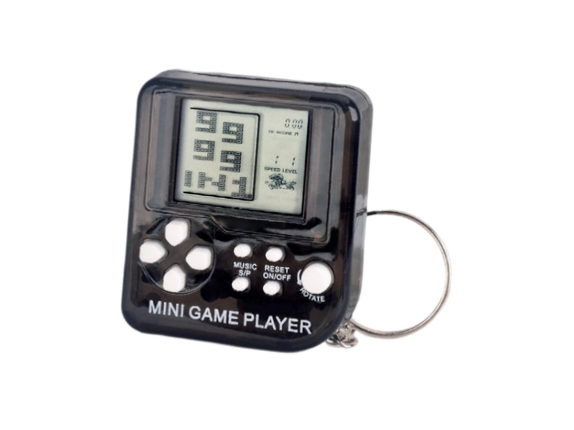 Llavero De Videojuego Pequeña Consola De Juegos Jugable Para Fiesta Favores Niño Interior Negro