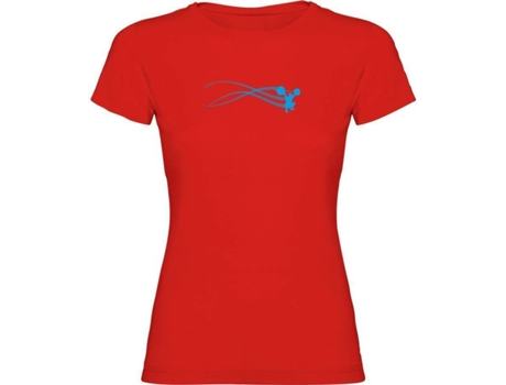 Camiseta para Mujer KRUSKIS Train Estella Rojo para Fitness (XXL)