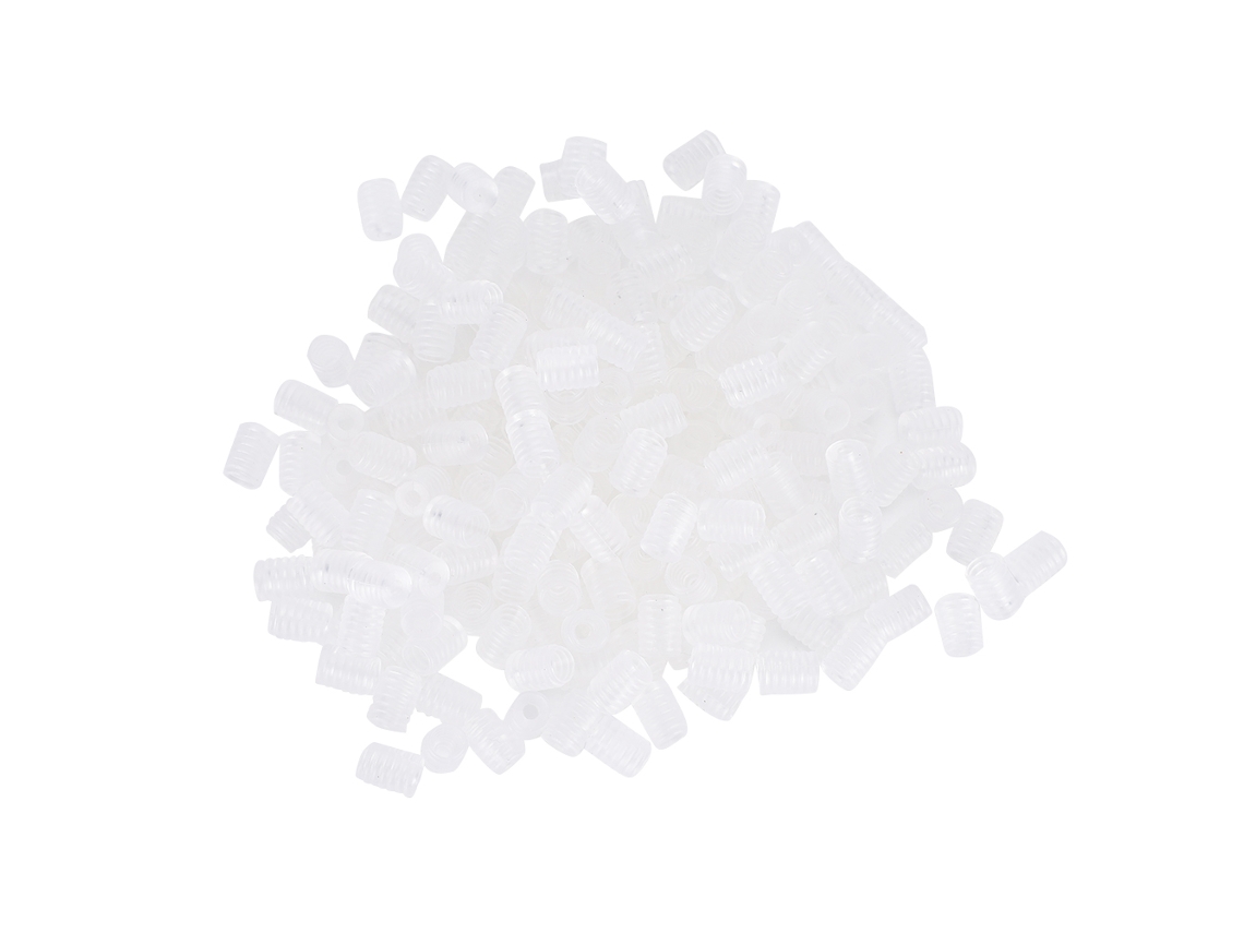 400 Hebillas De Ajuste De Silicona Antideslizantes Transparentes Para Cordón De Mascarilla