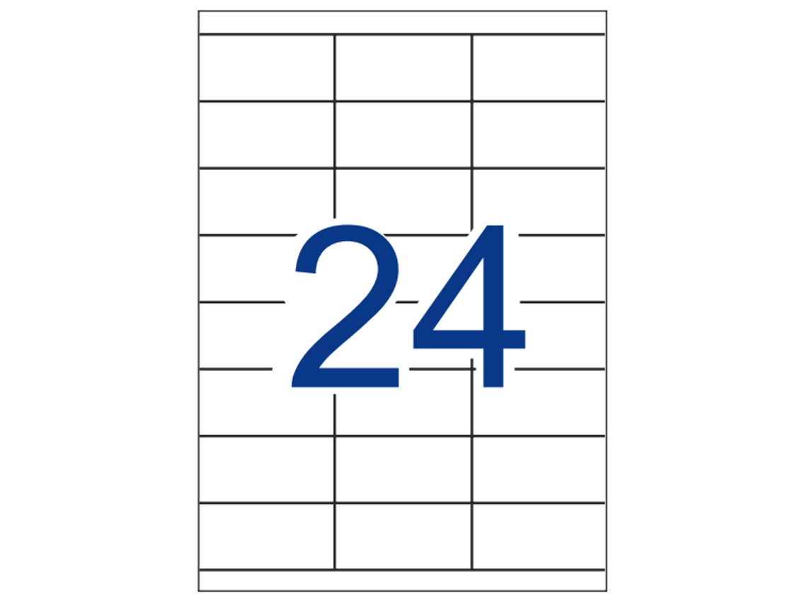 Etiquetas Adhesivas Multi3 Rectas 500 Hojas APLI (Blanco - 70 X 35 mm)