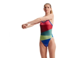 Roupa de Banho Placement Digital Turnback Azul 32 Mulherspeedo