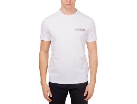 Camiseta de Hombre NAPAPIJRI Blanco (M)