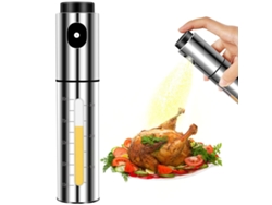 KOFIHETY Spray Master: Rociador de aceite portátil de acero inoxidable, el compañero perfecto para una cocina saludable, ensaladas bajas en grasa, parrilladas 