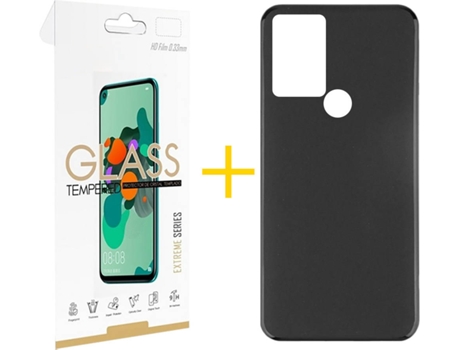 Carcasa + Protector de Pantalla para TCL 30 SE SKYHE Negro