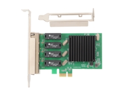 Placa De Rede Pcie Com 4 Portas 1000mbps Cartão Ethernet Gigabit Rtl8111h Para Servidor E Computador Desktop