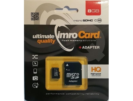 Tarjeta de memoria Imro 10/8G Adp 8 Gb Microsdhc Clase 10