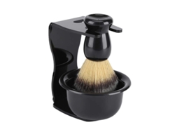 Kit De Afeitado Profesional De 3 Piezas Para Hombre: Brocha + Soporte + Tazón