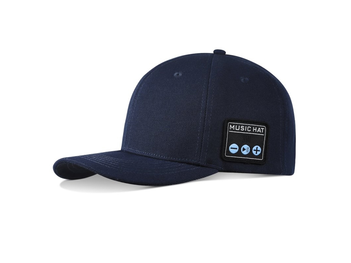 Gorra con Bluetooth Audio Altavoces binaurales Bluetooth inalámbrico externo Sombrero para el sol Yx2-Azul marino