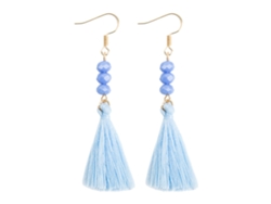 Pendientes largos colgantes de compromiso, accesorios azul cielo