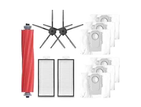 Para xiaomi stone q7 max / q7 max+ escova principal saco de pó escova de borracha