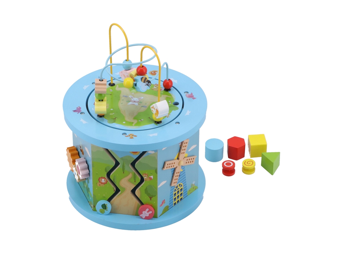 Bj-cubo De Atividades Com Labirinto De Pérolas: Brinquedo Educativo Multiusos Para Crianças Pequenas