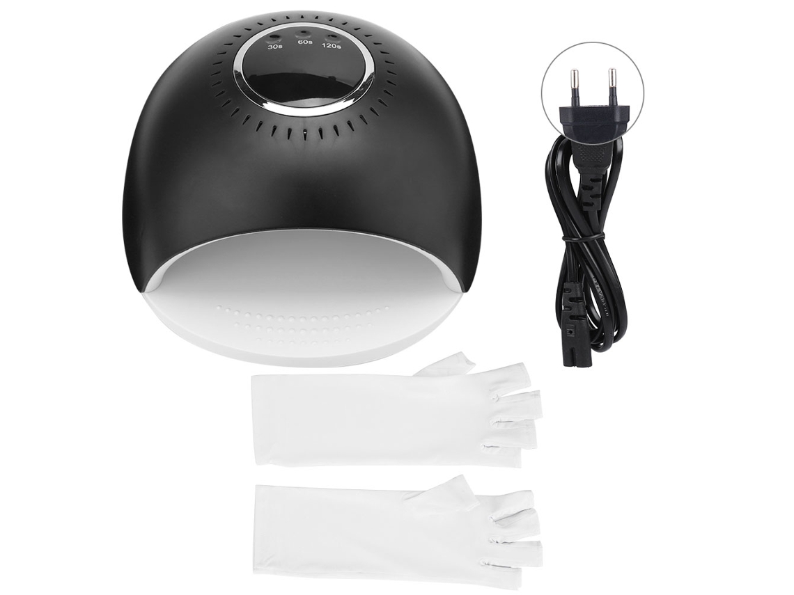 Lámpara Uv Led De 84w Para Uñas Herramienta De Manicura Secador De Esmalte Con Guantes