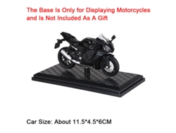 (m18-4b Negra) 1:18 - Moto de Juguete - Carrocería de Aleación - Neumáticos de Goma - Miniatura - Decoración