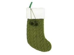 Adornos navideños Medias navideñas de punto - Verde AURUM
