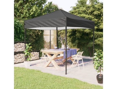 MAISON EXCLUSIVE Carpa para fiestas plegable gris antracita 3x3 m