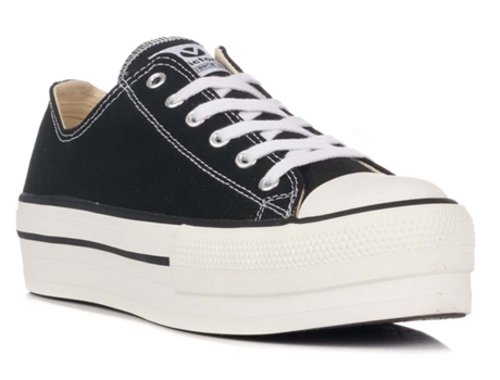 Zapatillas Tribu Con Plataforma VICTORIA (Lona-Negro-41)