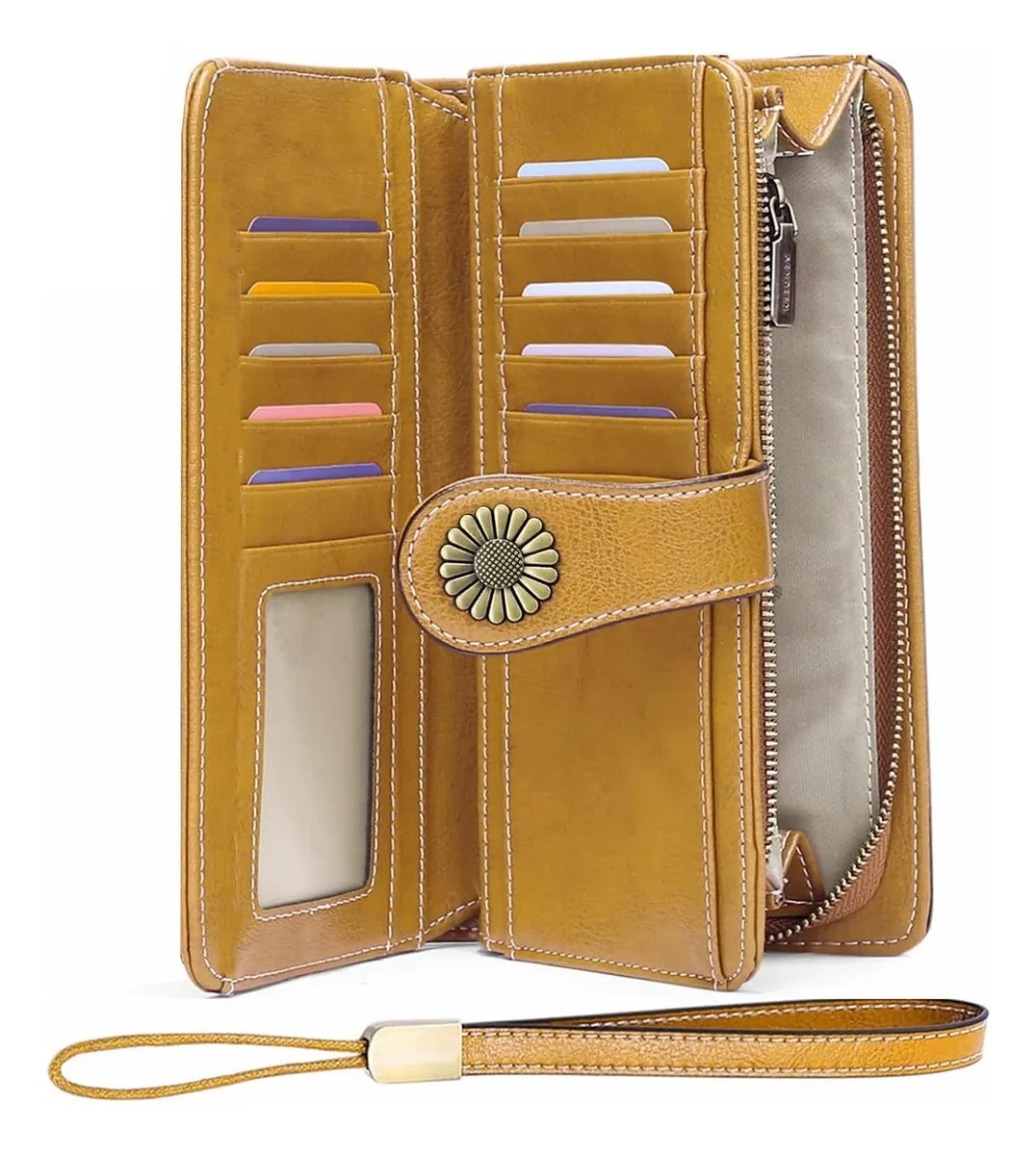 Cartera de cuero para mujer Puvayotoy