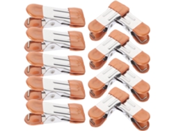 Pinzas Para Ropa De Acero Inoxidable, Color Dorado, Antideslizantes, Juego De 20 Unidades, Juego De Piezas Sólidas.