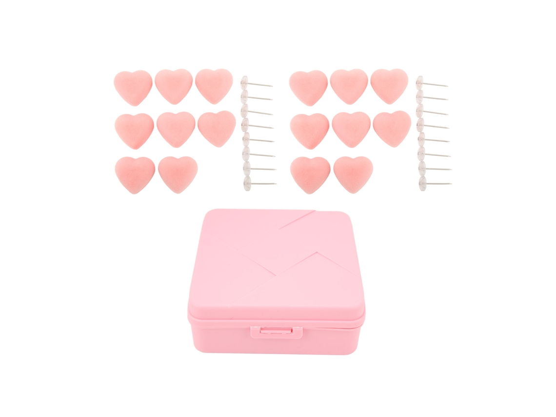 Juego De 16 Pinzas Para Edredón Con Forma De Corazón Y Botones De Tela Suave.