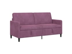 Sofá Con Almacenamiento Morado 172 X 78 X 87 Cm Poliéster