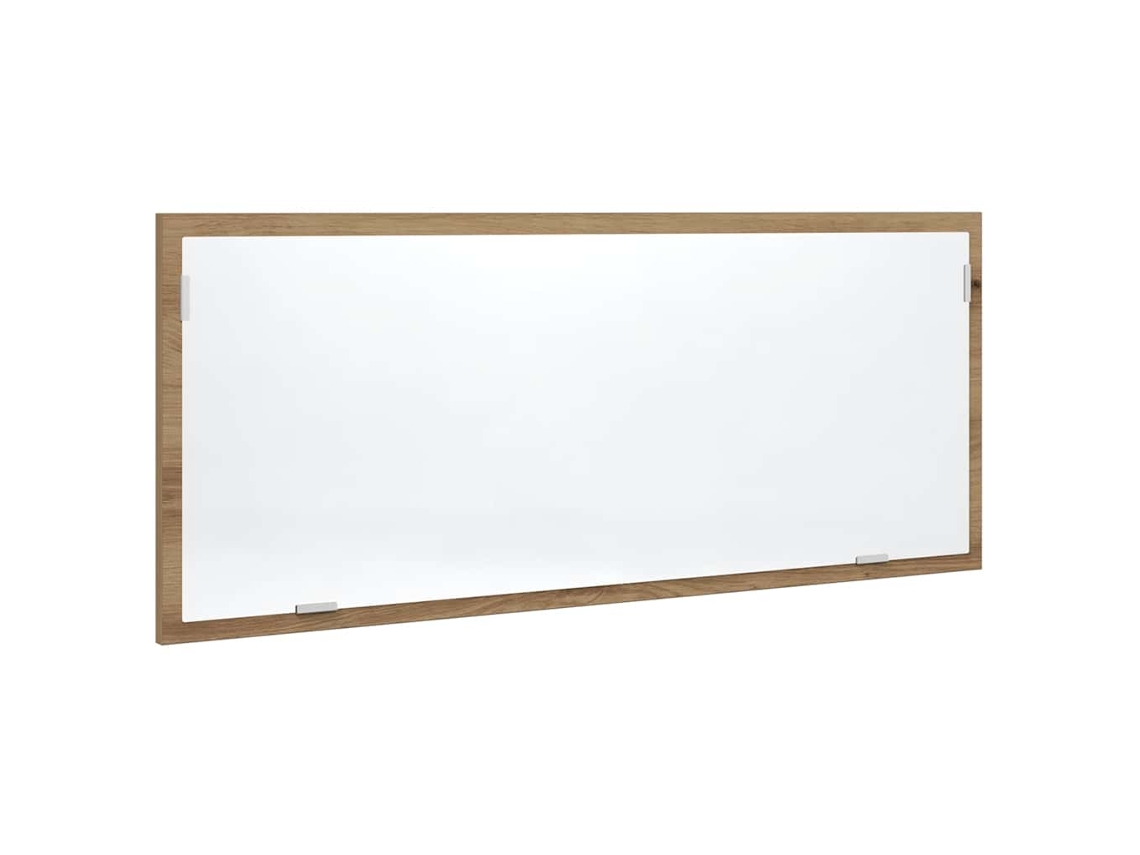 Espejo de baño con iluminación LED, fabricado en madera de roble artesanal