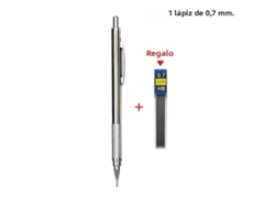 (0,7 Mm) Un Juego De Portaminas Mecánicas De Metal, Adecuadas Para Dibujar Y Bocetar, Con Mina.