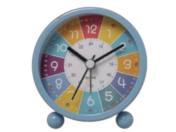 Reloj educativo para niños, que les enseña a leer la hora, decoración de pared para la habitación infantil GOKOCO