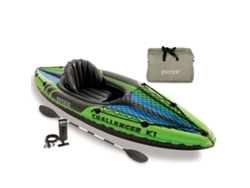 Kayak Inflable INTEX Verde Vinilo (274x76x33 cm)