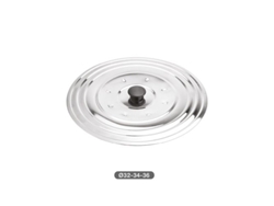 Tapa Universal Acero Inox Para Ollas Y Sartenes Ø26 - 28 - 30 Cm