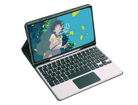 Carcasa Flip Cover y Teclado Bluetooth YIMGOTTA LX126C para Lenovo Tab P12 Pro 12.6 2021