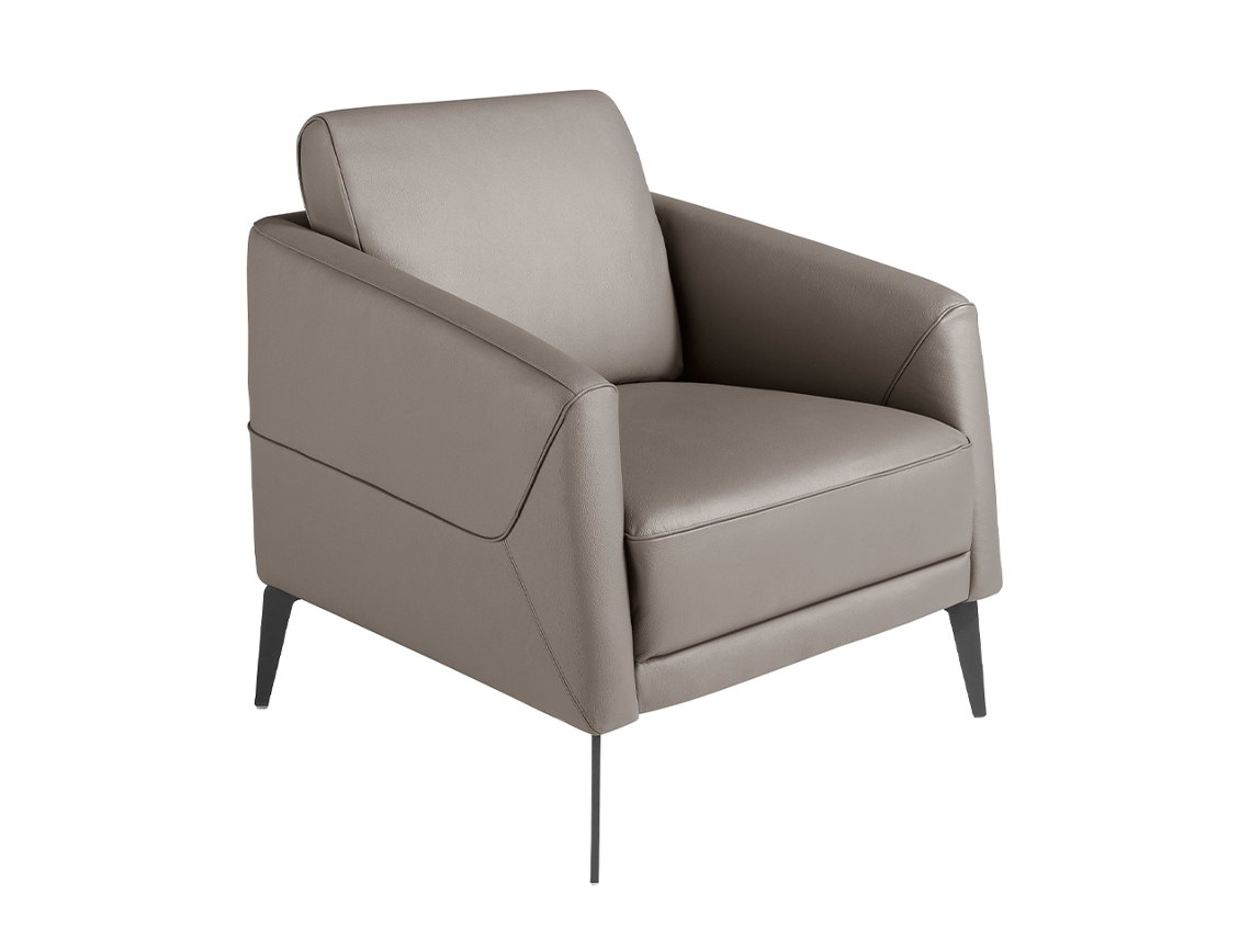 Sillón piel gris oscuro ANGEL CERDA