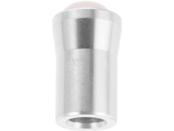 Soporte Estable De Metal Plateado Para Diapasón De 12 Mm Con Base De Cuarzo Rosa, Elegante Accesorio De Yoga.