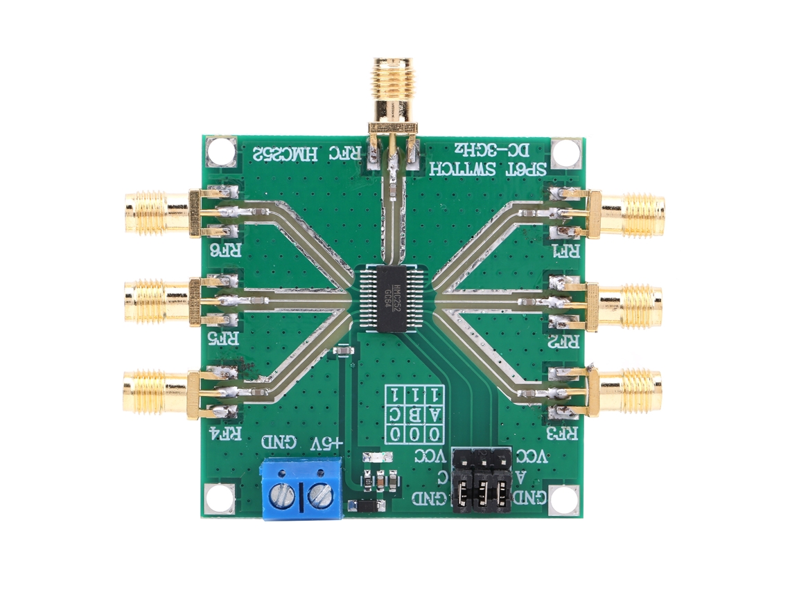 2026velora - Módulo de interruptor RF monopolar de 6 disparos, sin componente electrónico reflectante HMC252 DC3 GHz