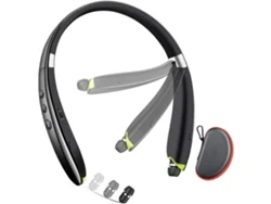 Auriculares YEMAESRE retráctiles con banda para el cuello con sonido Bluetooth y cancelación de ruido, color negro