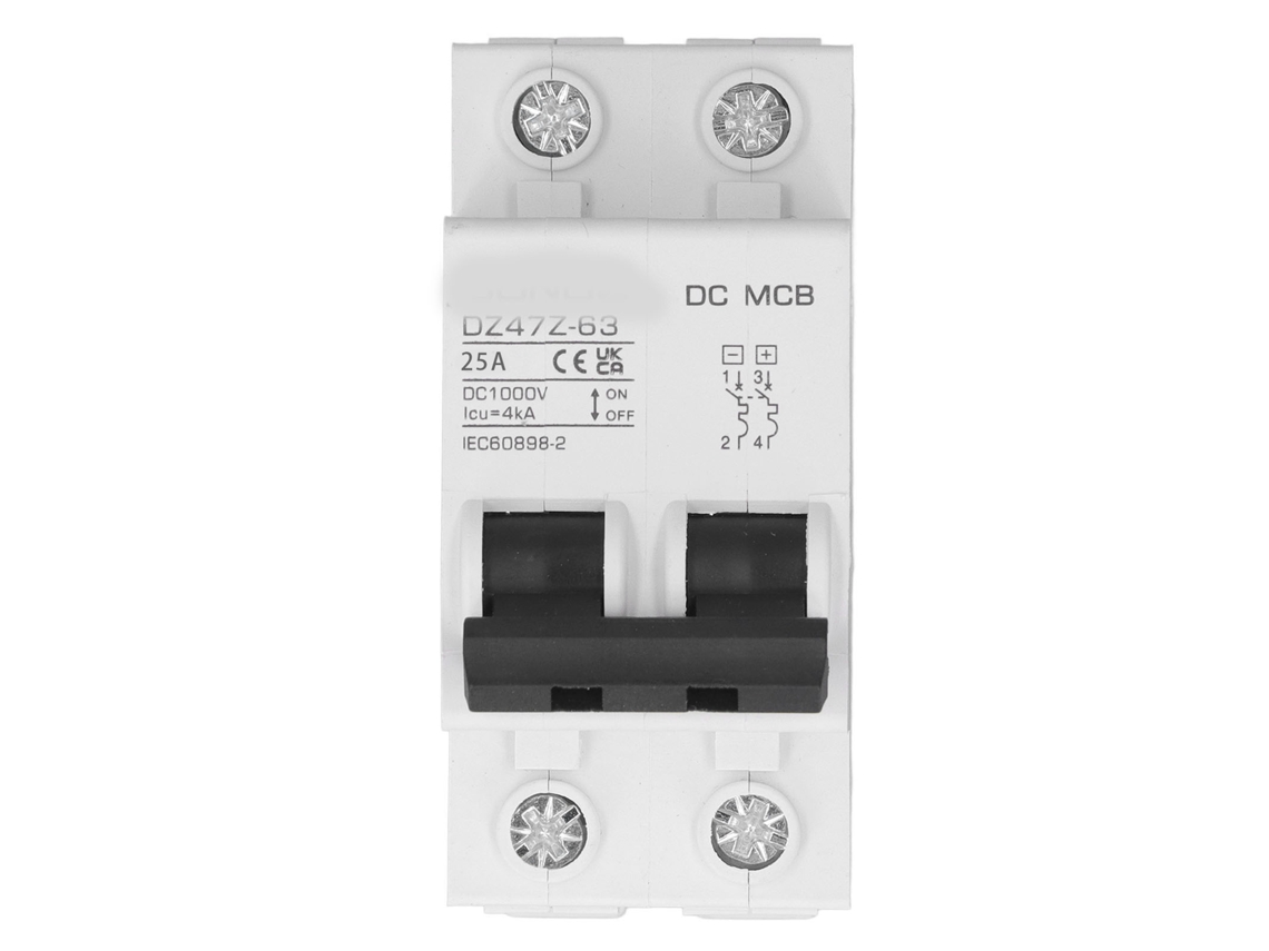 Disyuntor Dc 2p 1000v 25a Con Protección Magnética Para Circuitos Fotovoltaicos.