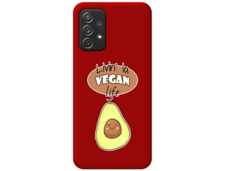 Carcasa Samsung Galaxy A52 / A52 5G / A52s 5G TUMUNDOSMARTPHONE Silicona Líquida Dibujos Rojo