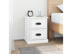 Mesitas de Noche 2Pzs 39X39X47,5 Cm Derivados de Madera Blanco