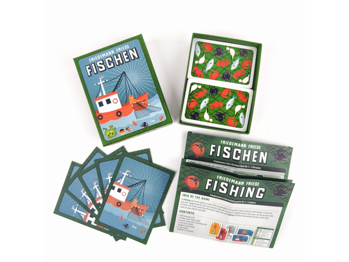 Nuevo juego de mesa de pesca para 3 a 5 jugadores, con una duración de 40 a 60 minutos, ideal para familias y reuniones con amigos. MDUG
