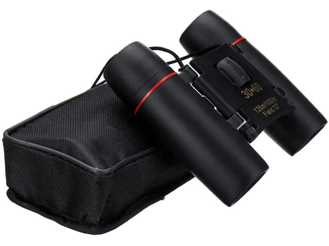 Telescopio binocular de alta potencia 30x60, mini binoculares plegables para viajes y acampadas con poca luz. Bestvite