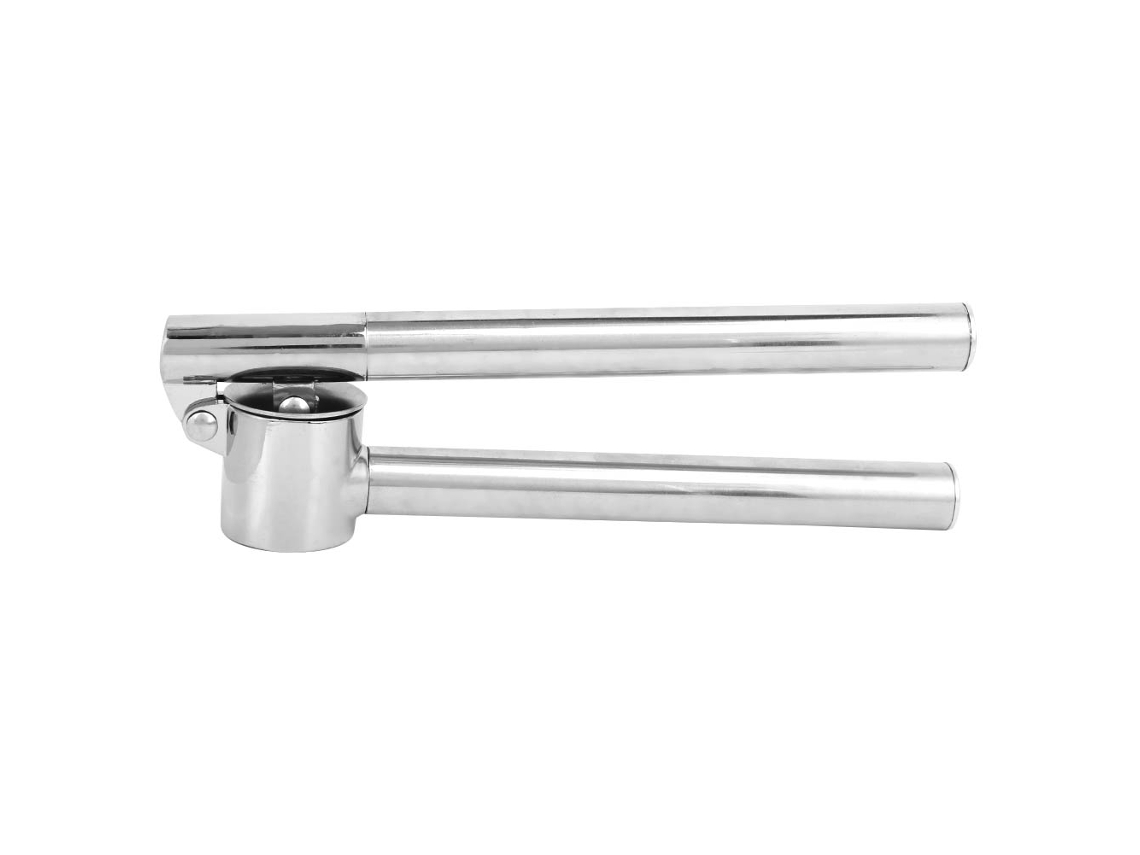 Prensa de ajos manual de acero inoxidable para cocina, práctica trituradora y machacadora de ajos (sin marca)